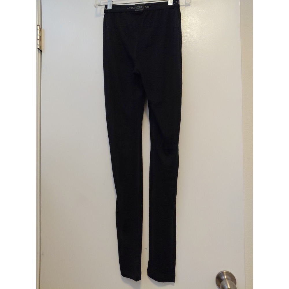 Icebreaker Merino 200 Leggings Womens Thermal Base Layer Hiking Ski XS Black - Picture 4 of 6
